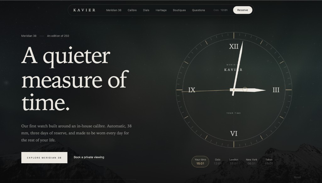 Kavier Watches — Meridian 38