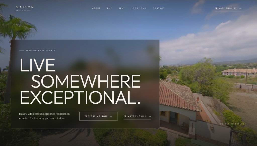 Maison Real Estate website
