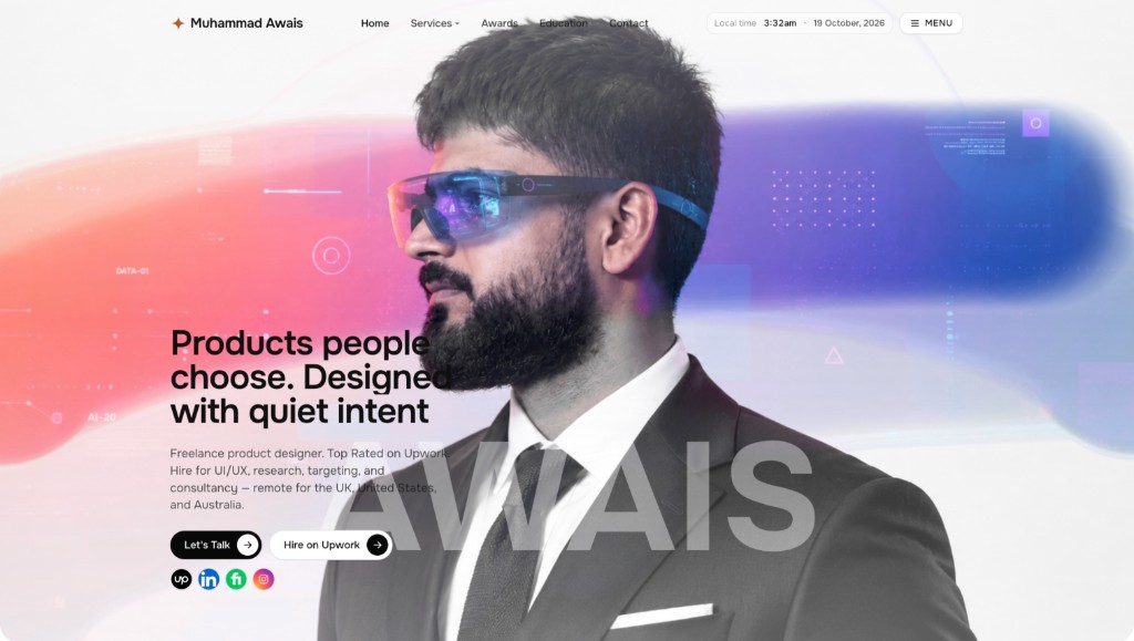 Muhammad Awais — freelance product designer portfolio